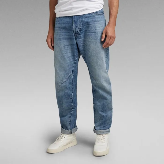 Tapered Men GStar RAW Arc 3D Jeans Sun Faded Air Force Blue