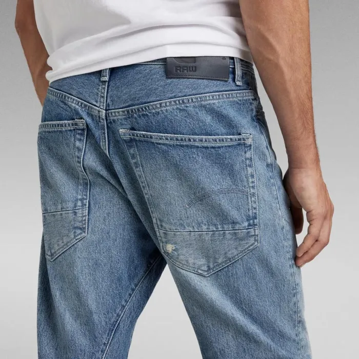 Tapered Men GStar RAW Arc 3D Jeans Sun Faded Air Force Blue