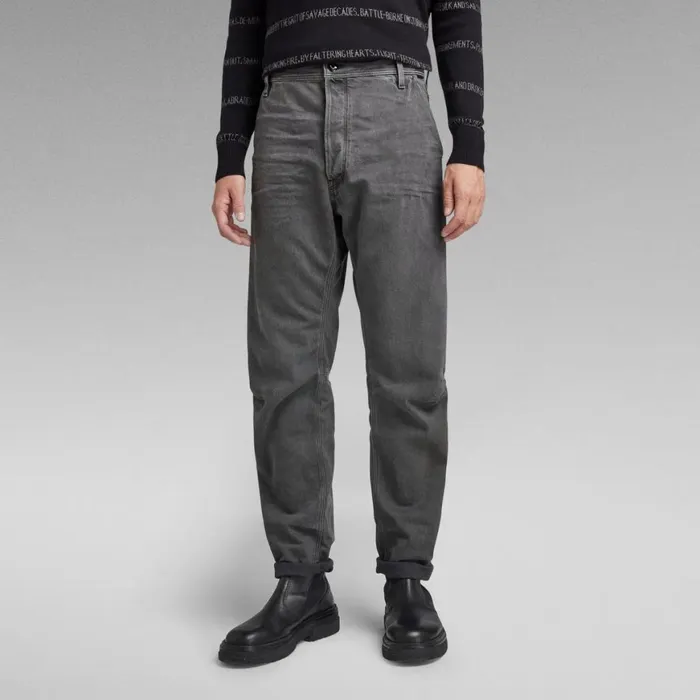 Tapered Men GStar RAW Grip 3D Relaxed Tapered Jeans Faded Black Ink