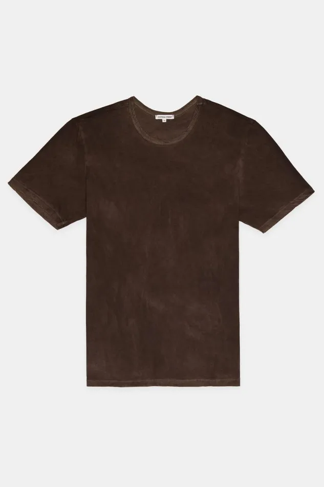 Tees Men COTTON CITIZEN Classic Crewneck Tee Vintage Espresso Tees Men COTTON CITIZEN Classic Crewneck Tee Vintage Espresso