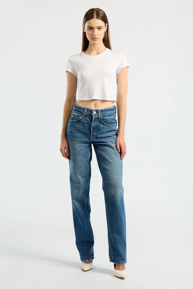 Tees Women COTTON CITIZEN Standard Baby Tee White Tees Women COTTON CITIZEN Standard Baby Tee White