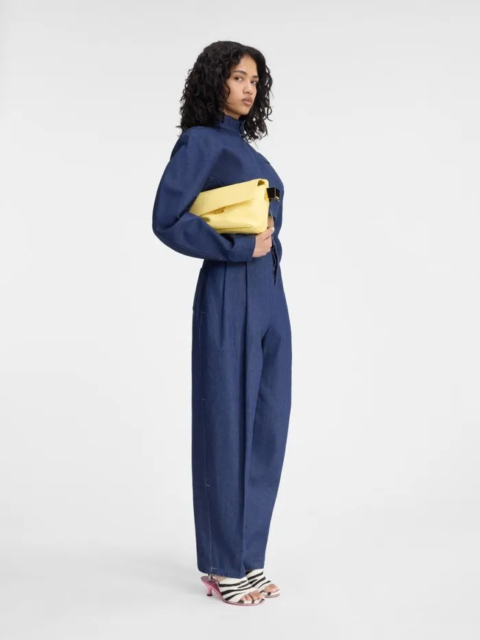 The Cabrio Denim DeNmes Jacket Navy Women JACQUEMUS Coats and Jackets The Cabrio Denim DeNmes Jacket Navy Women JACQUEMUS Coats and Jackets