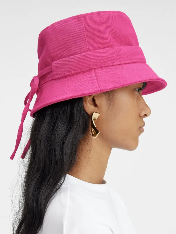 The Gadjo Bucket Hat Pink WomenMen JACQUEMUS Hats The Gadjo Bucket Hat Pink WomenMen JACQUEMUS Hats