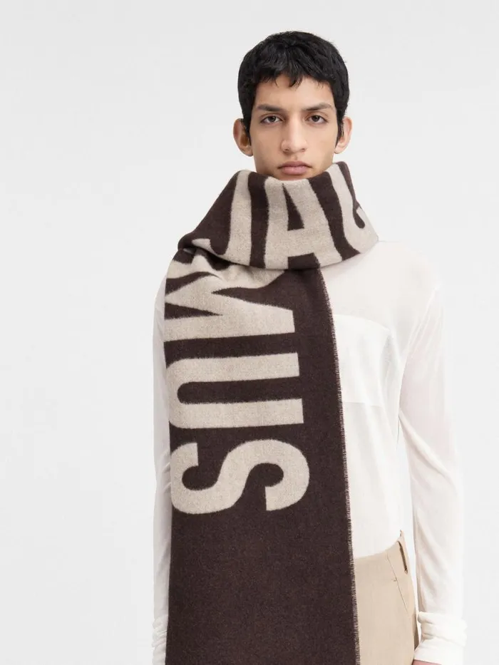 The Jacquemus Scarf Multi Brown WomenMen JACQUEMUS Scarves Beanies and Gloves The Jacquemus Scarf Multi Brown WomenMen JACQUEMUS Scarves Beanies and Gloves