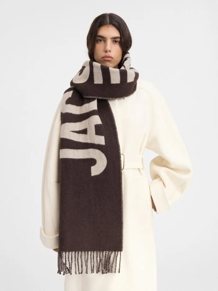 The Jacquemus Scarf Multi Brown WomenMen JACQUEMUS Scarves Beanies and Gloves The Jacquemus Scarf Multi Brown WomenMen JACQUEMUS Scarves Beanies and Gloves