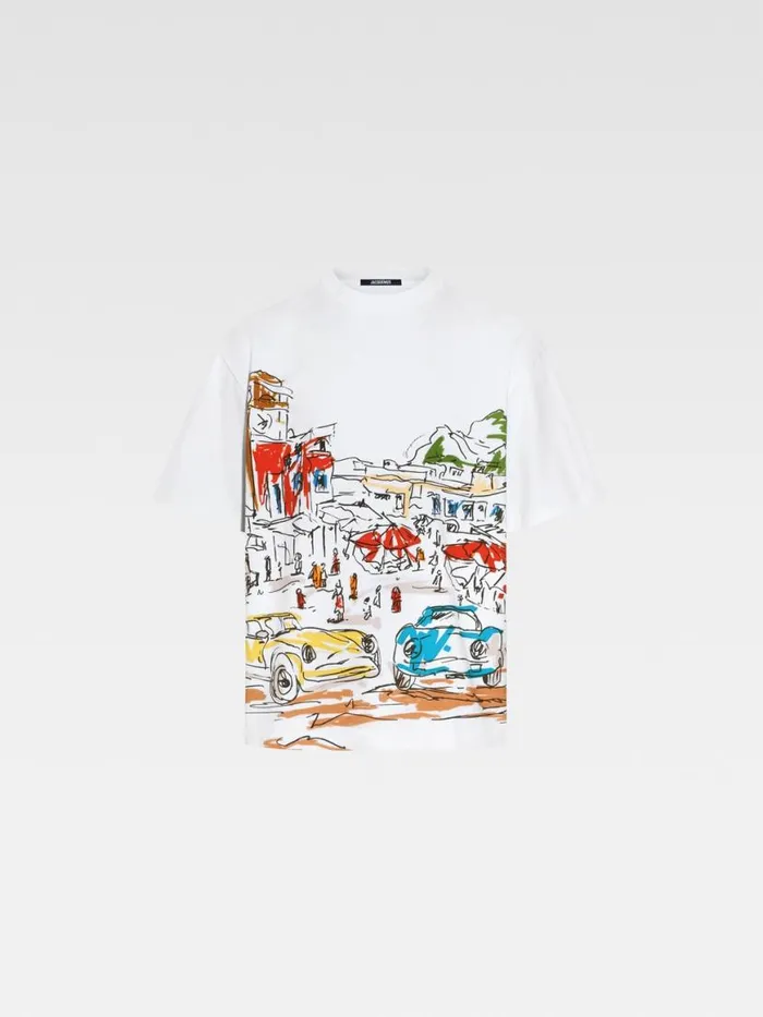 The Largo Tshirt Print Capri Cars White Men JACQUEMUS Tshirts The Largo Tshirt Print Capri Cars White Men JACQUEMUS Tshirts
