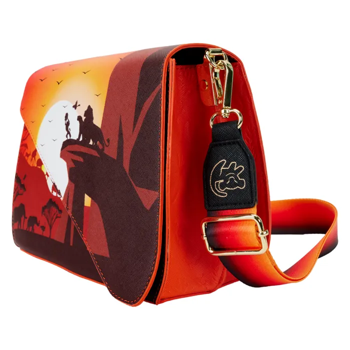 The Lion King 30th Anniversary Pride Rock Silhouette Crossbody Bag Unisex Loungefly Bags and Wallets The Lion King 30th Anniversary Pride Rock Silhouette Crossbody Bag Unisex Loungefly Bags and Wallets