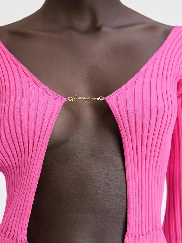 The Long Pral Knit Neon Pink Women JACQUEMUS Knits The Long Pral Knit Neon Pink Women JACQUEMUS Knits