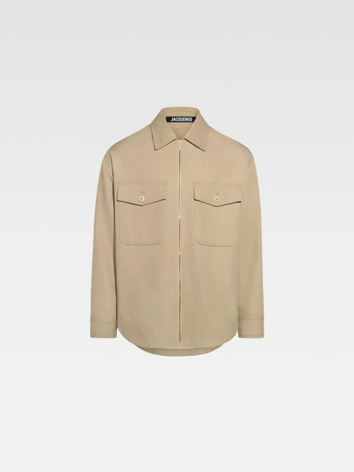 The Montaigne Jacket Beige Men JACQUEMUS Coats and Jackets The Montaigne Jacket Beige Men JACQUEMUS Coats and Jackets