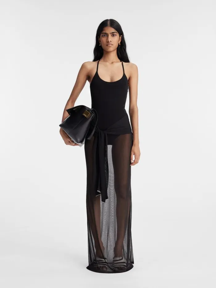The Nodo Knit Dress Black Women JACQUEMUS Dresses and Skirts