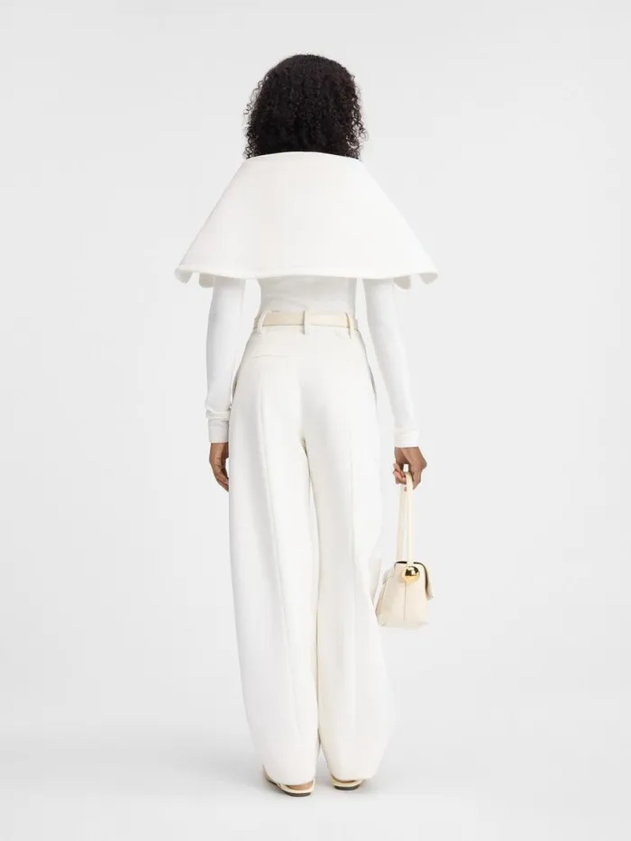The Paseo Pants White Women JACQUEMUS Trousers and Shorts The Paseo Pants White Women JACQUEMUS Trousers and Shorts