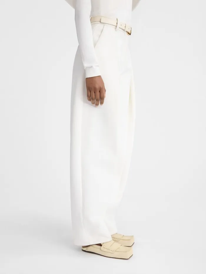 The Paseo Pants White Women JACQUEMUS Trousers and Shorts The Paseo Pants White Women JACQUEMUS Trousers and Shorts