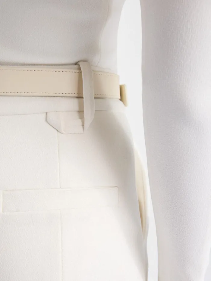 The Paseo Pants White Women JACQUEMUS Trousers and Shorts The Paseo Pants White Women JACQUEMUS Trousers and Shorts