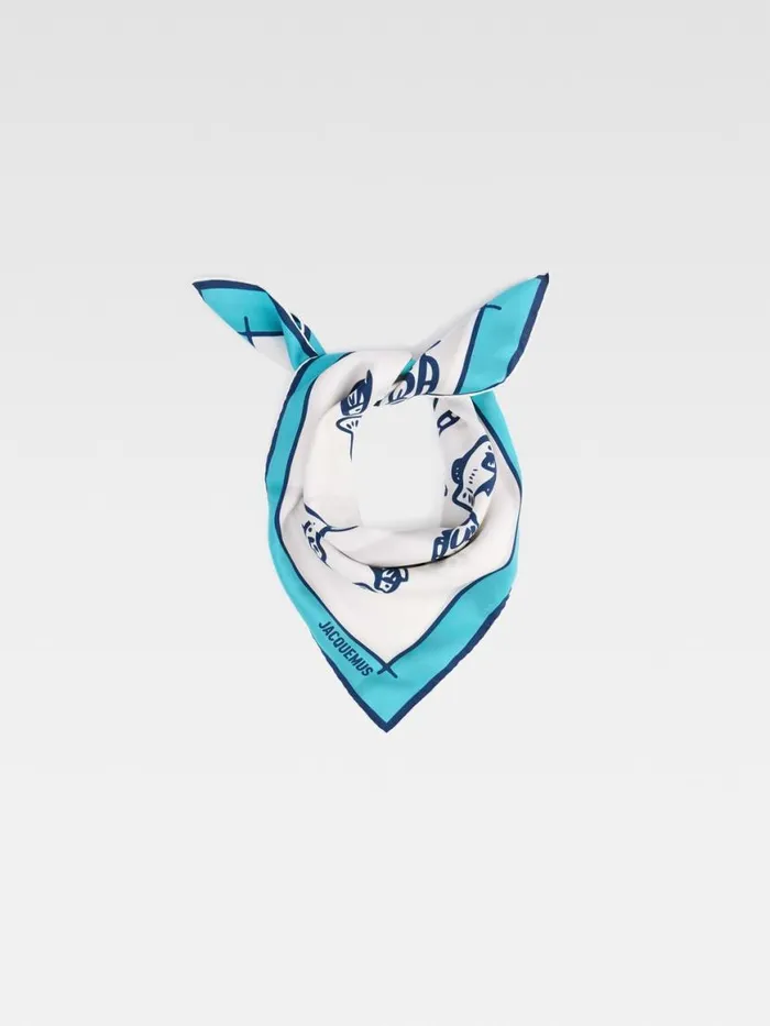 The Pesco Bandana Print Capri Fish Blue WomenMen JACQUEMUS Textile Accessories The Pesco Bandana Print Capri Fish Blue WomenMen JACQUEMUS Textile Accessories