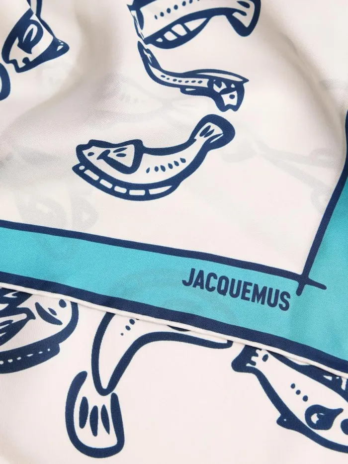 The Pesco Bandana Print Capri Fish Blue WomenMen JACQUEMUS Textile Accessories The Pesco Bandana Print Capri Fish Blue WomenMen JACQUEMUS Textile Accessories