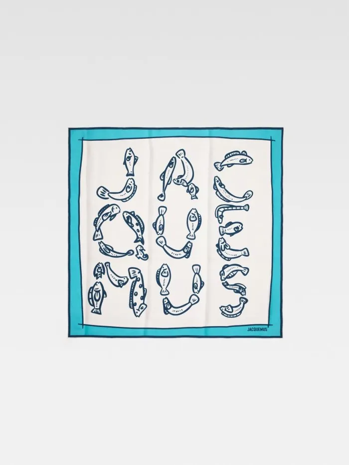 The Pesco Bandana Print Capri Fish Blue WomenMen JACQUEMUS Textile Accessories The Pesco Bandana Print Capri Fish Blue WomenMen JACQUEMUS Textile Accessories