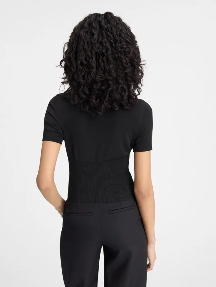 The Pral Shortsleeve Top Black Women JACQUEMUS Knits The Pral Shortsleeve Top Black Women JACQUEMUS Knits