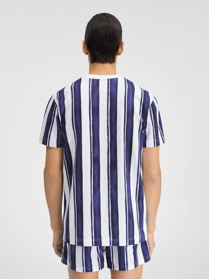 The Rayures Tshirt Print Rayure Blue Men JACQUEMUS Tshirts The Rayures Tshirt Print Rayure Blue Men JACQUEMUS Tshirts