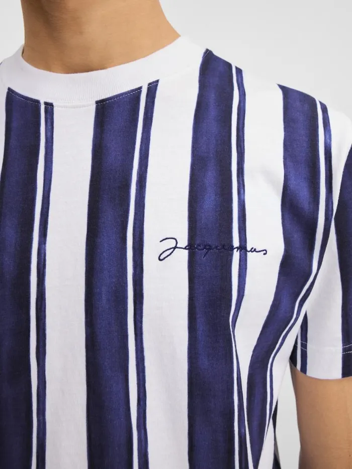 The Rayures Tshirt Print Rayure Blue Men JACQUEMUS Tshirts The Rayures Tshirt Print Rayure Blue Men JACQUEMUS Tshirts