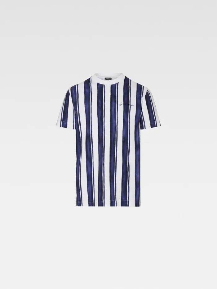 The Rayures Tshirt Print Rayure Blue Men JACQUEMUS Tshirts The Rayures Tshirt Print Rayure Blue Men JACQUEMUS Tshirts