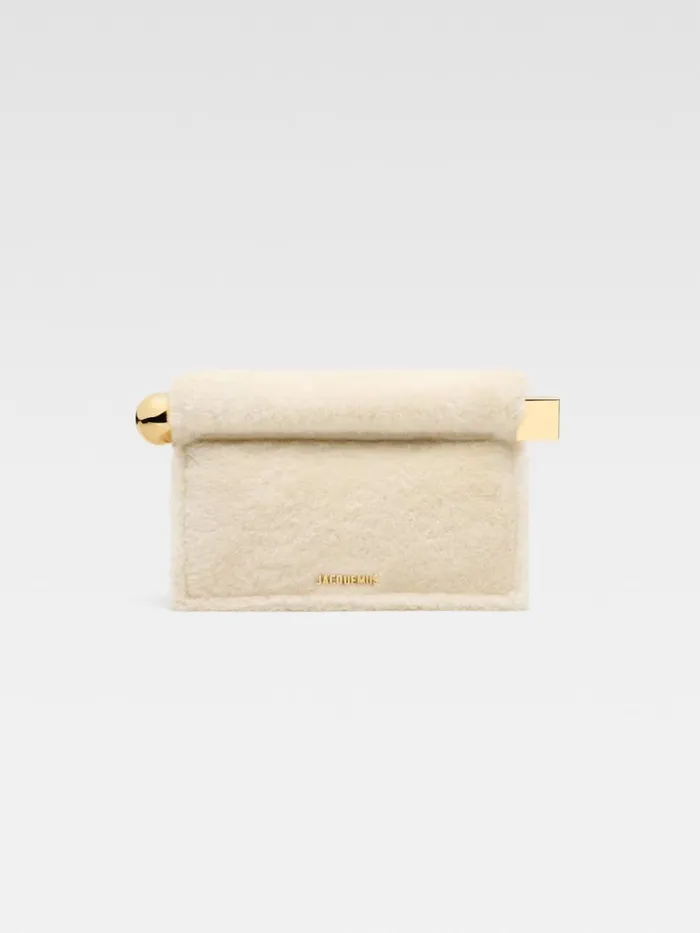 The Rond Carr Clutch Offwhite Women JACQUEMUS Crossbody and Handbags