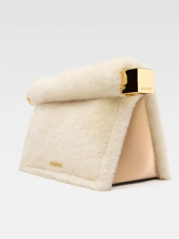 The Rond Carr Clutch Offwhite Women JACQUEMUS Crossbody and Handbags
