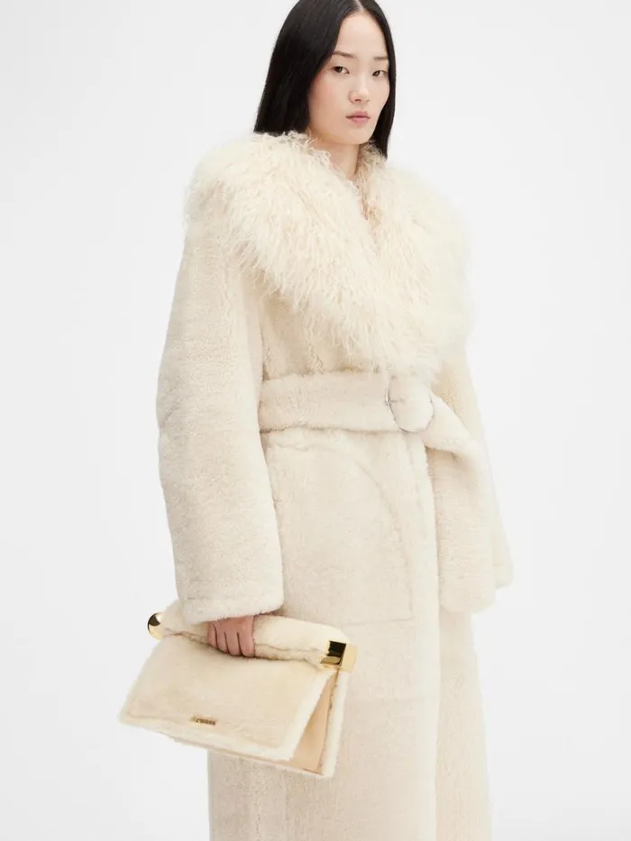 The Rond Carr Clutch Offwhite Women JACQUEMUS Crossbody and Handbags