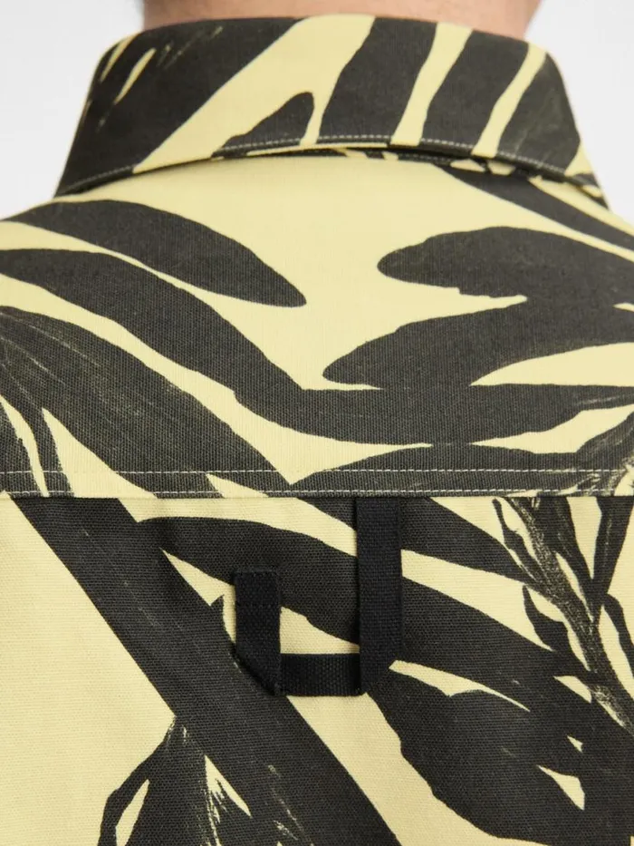 The Simon Shirt Print Foliage Black Yellow Men JACQUEMUS Shirts The Simon Shirt Print Foliage Black Yellow Men JACQUEMUS Shirts