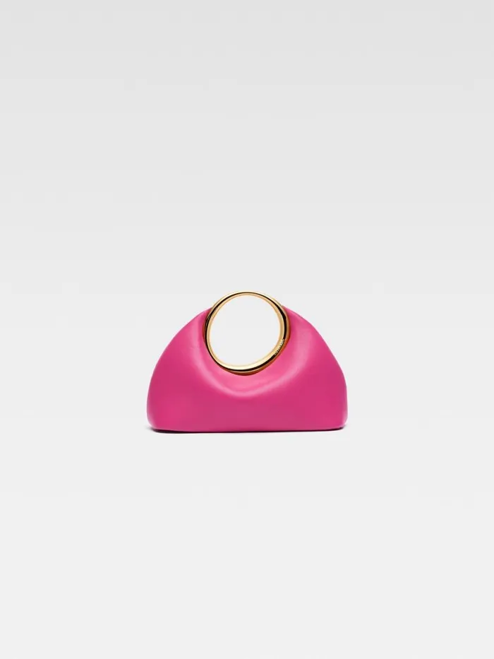 The Small Calino Dark Pink Women JACQUEMUS Crossbody and Handbags