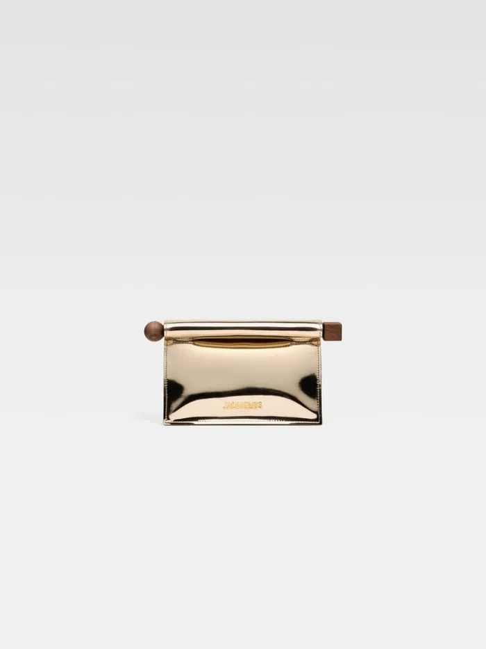 The Small Rond Carr Clutch Gold Women JACQUEMUS Crossbody and Handbags