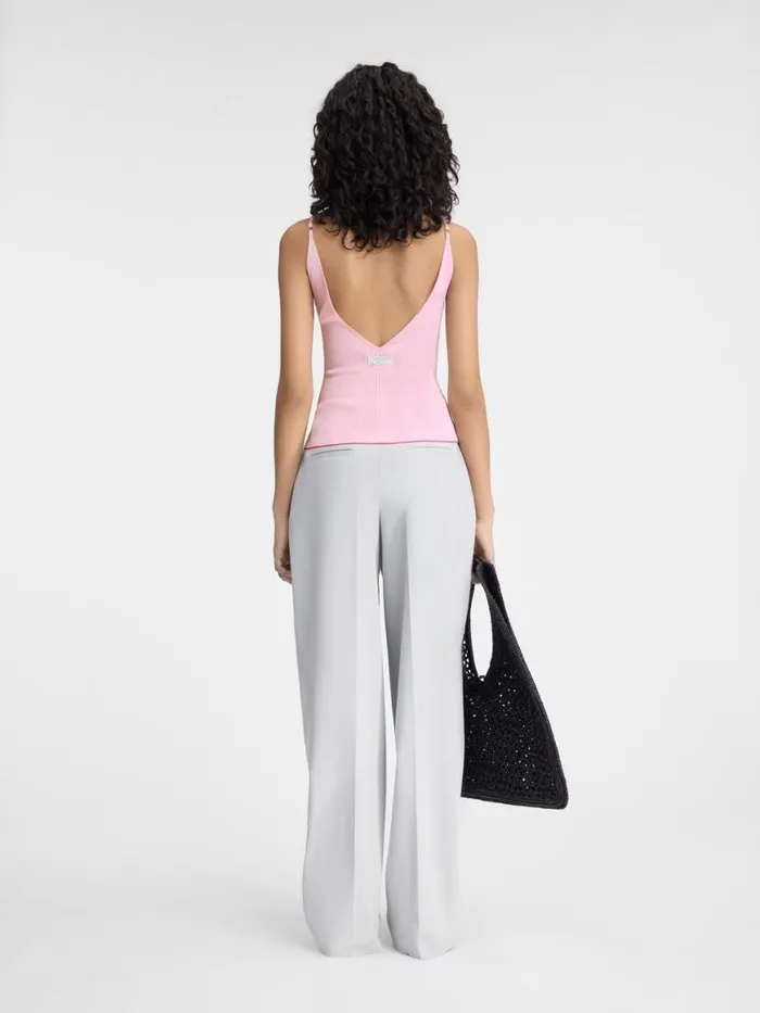The Spallina Knit Pink Women JACQUEMUS Tops and Shirts