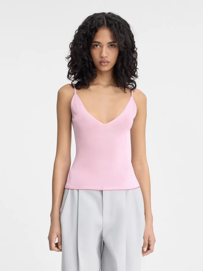 The Spallina Knit Pink Women JACQUEMUS Tops and Shirts