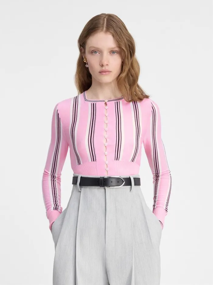 The Spiaggia Cardigan Multipink Women JACQUEMUS Knits The Spiaggia Cardigan Multipink Women JACQUEMUS Knits
