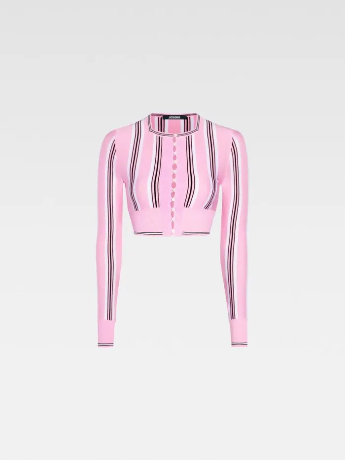 The Spiaggia Cardigan Multipink Women JACQUEMUS Knits The Spiaggia Cardigan Multipink Women JACQUEMUS Knits