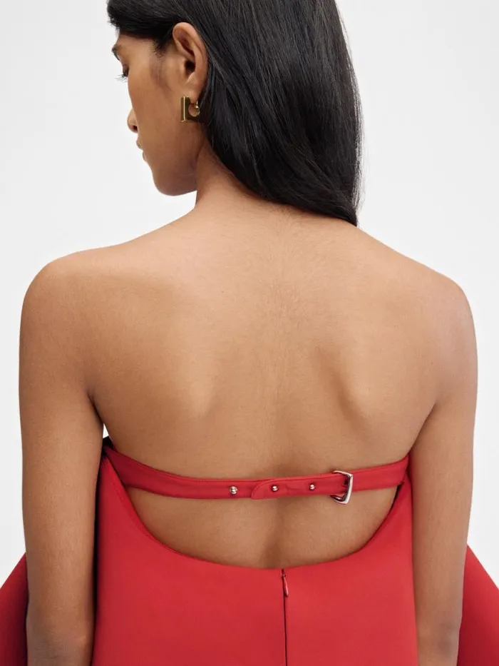 The Vela Dress Red Women JACQUEMUS Dresses and Skirts The Vela Dress Red Women JACQUEMUS Dresses and Skirts