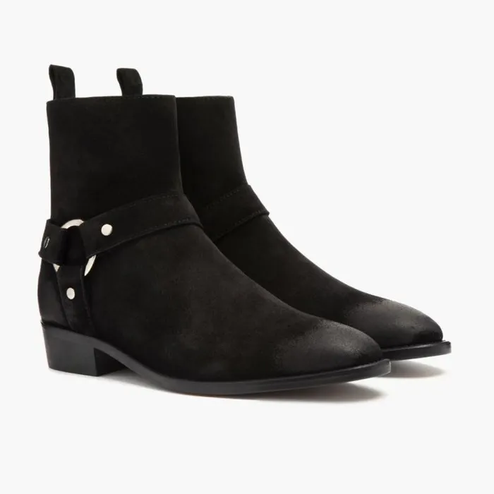 Thursday Boots Chelsea Harness Black Suede 8211 Men
