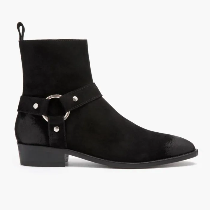 Thursday Boots Chelsea Harness Black Suede 8211 Men