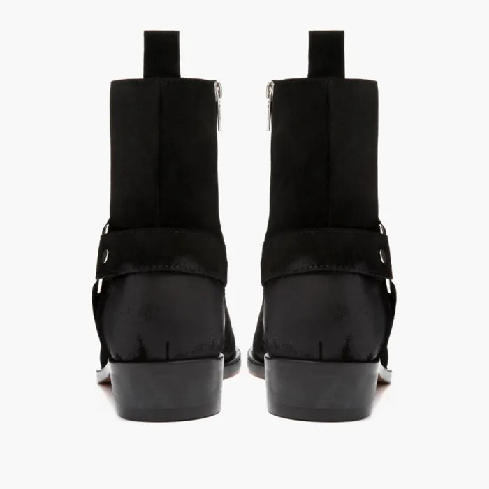 Thursday Boots Chelsea Harness Black Suede 8211 Men