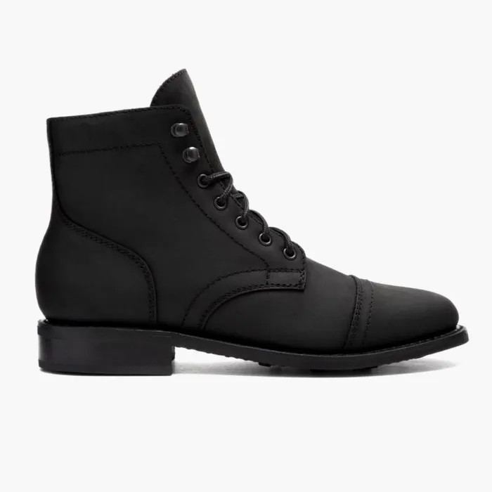 Thursday Boots LaceUp Captain Black Matte 8211 Women
