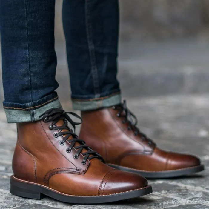 Thursday Boots LaceUp Captain Brandy 8211 Men Thursday Boots LaceUp Captain Brandy 8211 Men