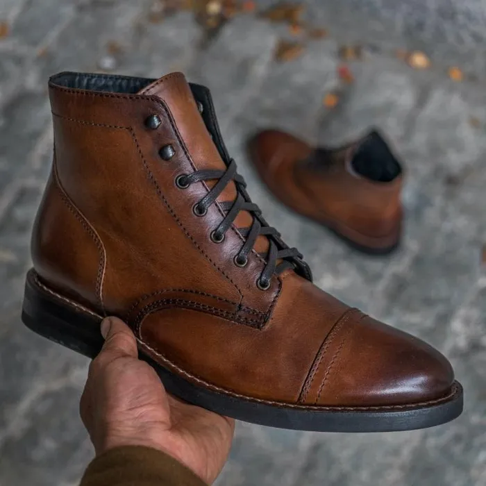 Thursday Boots LaceUp Captain Brandy 8211 Men Thursday Boots LaceUp Captain Brandy 8211 Men