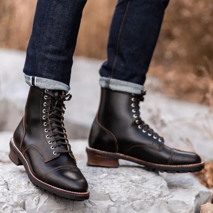 Thursday Boots LaceUp Logger Waxed Cacao 8211 Men Thursday Boots LaceUp Logger Waxed Cacao 8211 Men