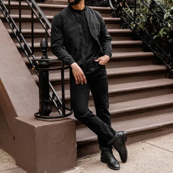 Thursday Boots Leather Union Bomber Jacket Black 8211 Men Thursday Boots Leather Union Bomber Jacket Black 8211 Men