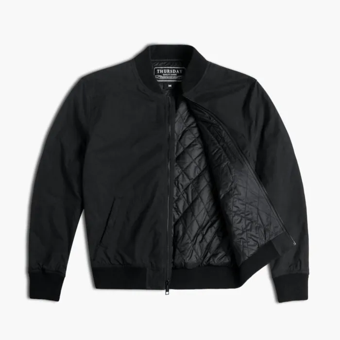 Thursday Boots Leather Union Bomber Jacket Black 8211 Men Thursday Boots Leather Union Bomber Jacket Black 8211 Men