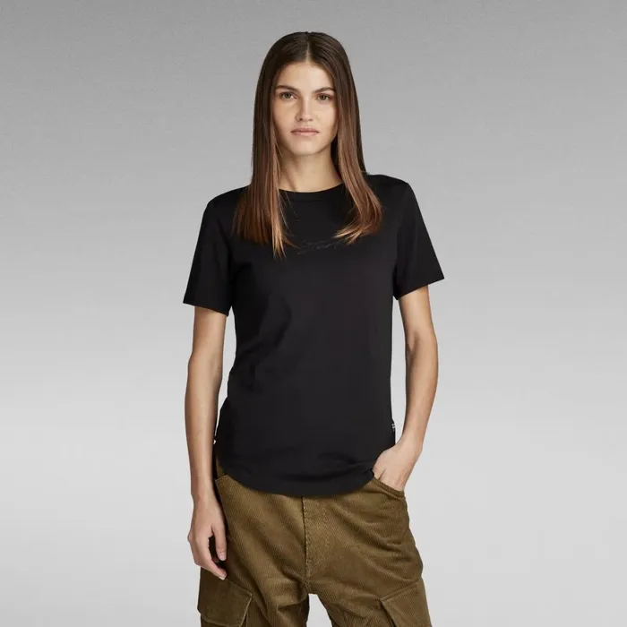 Tops and Tshirts Women GStar RAW Autograph Slim Top Dark Black