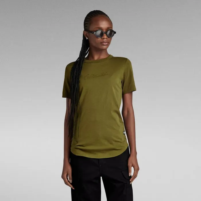 Tops and Tshirts Women GStar RAW Autograph Slim Top Dark Olive