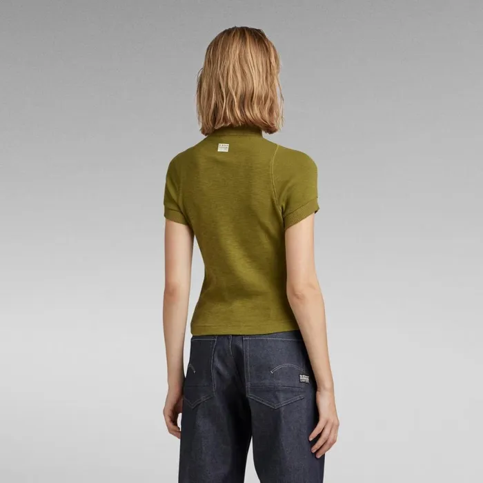Tops and Tshirts Women GStar RAW Cycling Ultra Slim Zip Top Avocado