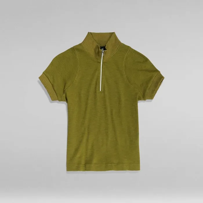 Tops and Tshirts Women GStar RAW Cycling Ultra Slim Zip Top Avocado