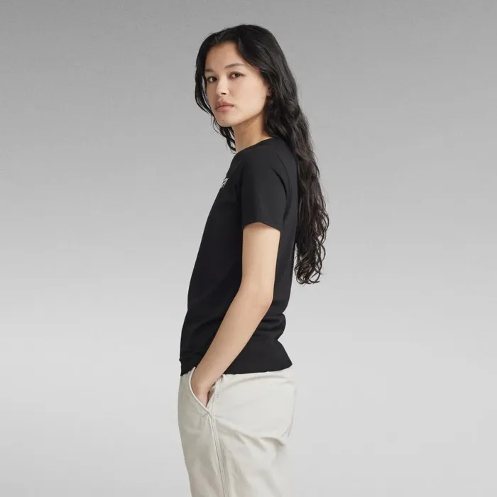 Tops and Tshirts Women GStar RAW GS Graphic Slim Top Dark Black