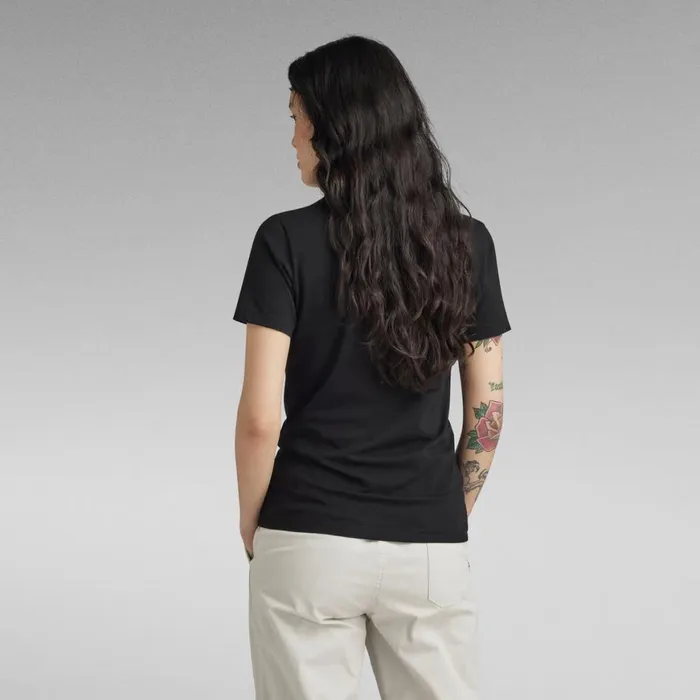 Tops and Tshirts Women GStar RAW GS Graphic Slim Top Dark Black